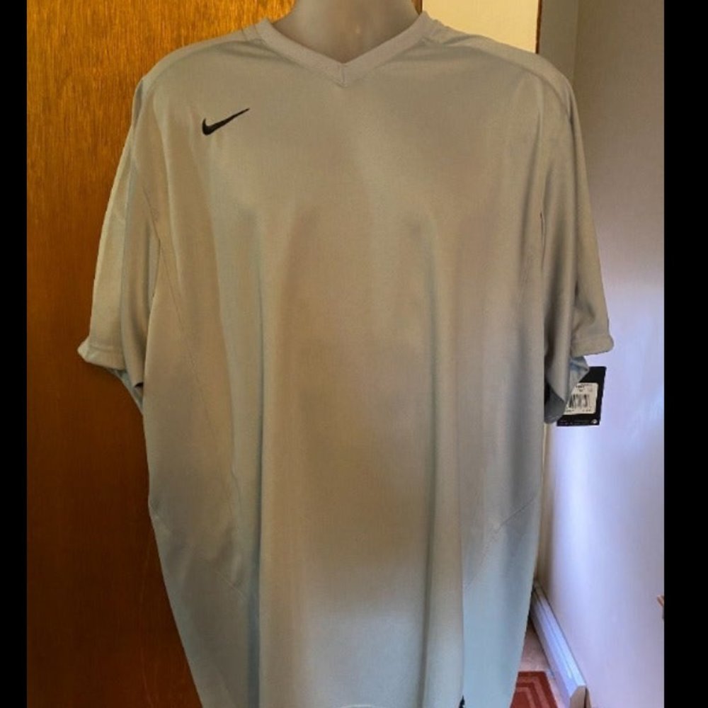 Nike Vapor Dri-FIT Shirt Baseball Practice Cage Jersey Gray 708189 Size 2XL